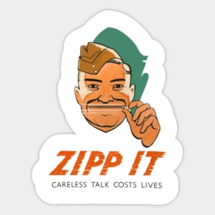 Zip It Sticker